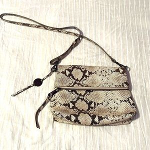 Snake print purse